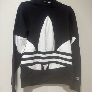 Adidas Kids Black and White Hoodie